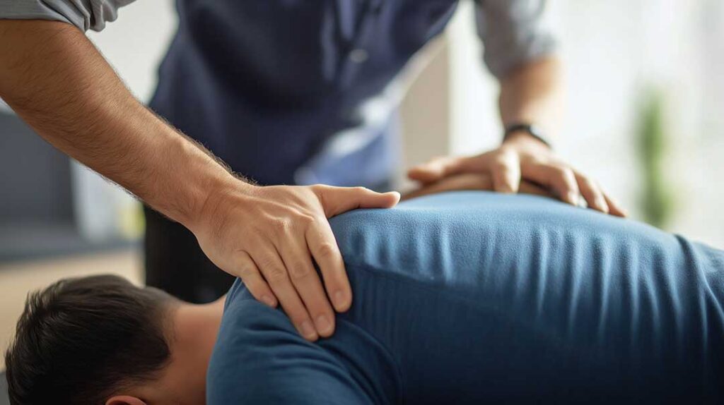 Chiropractic photo from Adobe Stock